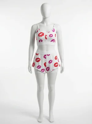 Pyjama short imprimé débardeur femme sexy été - Vue 1 - Pyjama short