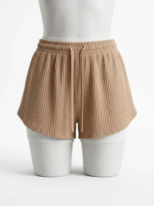 Pyjama short taille haute ample fluide étudiant - Vue 1 - Pyjama short